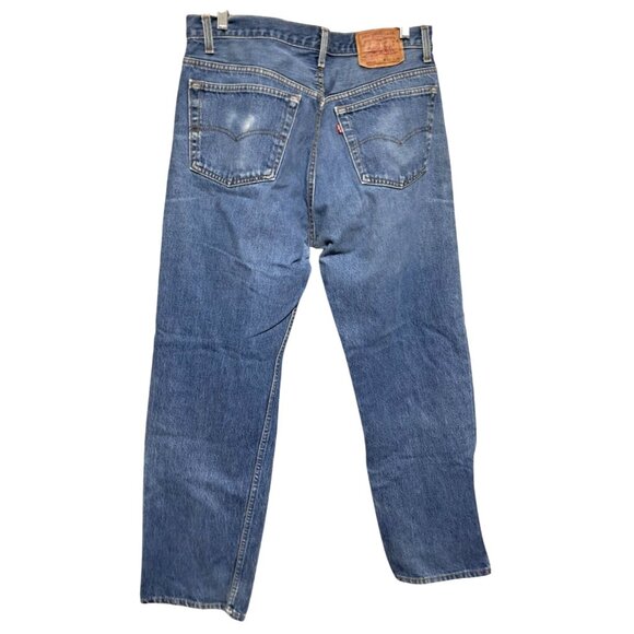 Vintage Levis 501 XX Jeans Madein USA Button Fly Shrink to Fit Blue Denim Levi S - Picture 4 of 15